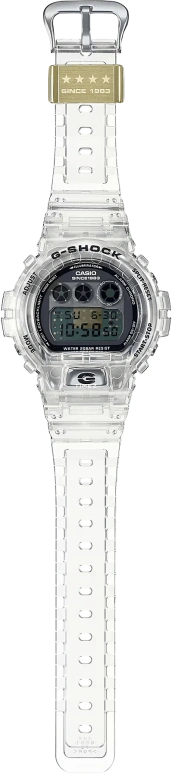 Casio,G-Shock 6900 50mm,50mm,Resin,Transparent,Black,Quartz,Countdown,Chronograph,Month,Date,Hardlex,Round,DW6940RX,DW6940RX-7