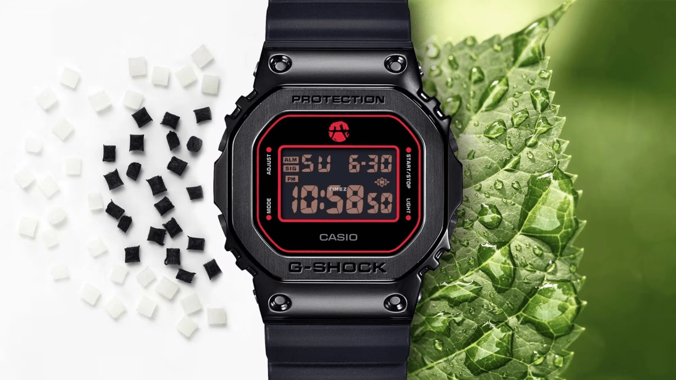 Casio,G-SHOCK 49.60x43.20mm,49.60x43.20mm,Resin,Stainless Steel,Dual,Black,Red,Quartz,Countdown,Chronograph,Month,Date,Hardlex,Square,GM5600RH,GM5600RH-1