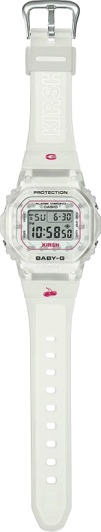 Casio,BABY-G 42.10x37.90mm,42.10x37.90mm,Resin,White,Grey,Quartz,Countdown,Chronograph,Month,Date,Hardlex,Square,BGD565KRS,BGD565KRS-7