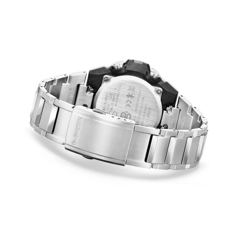 Casio,G-STEEL 49.60mm,49.60mm,Resin,Black,Quartz,Countdown,Chronograph,Month,Date,Hardlex,Round,GSTB400CD,GSTB400CD-1A3