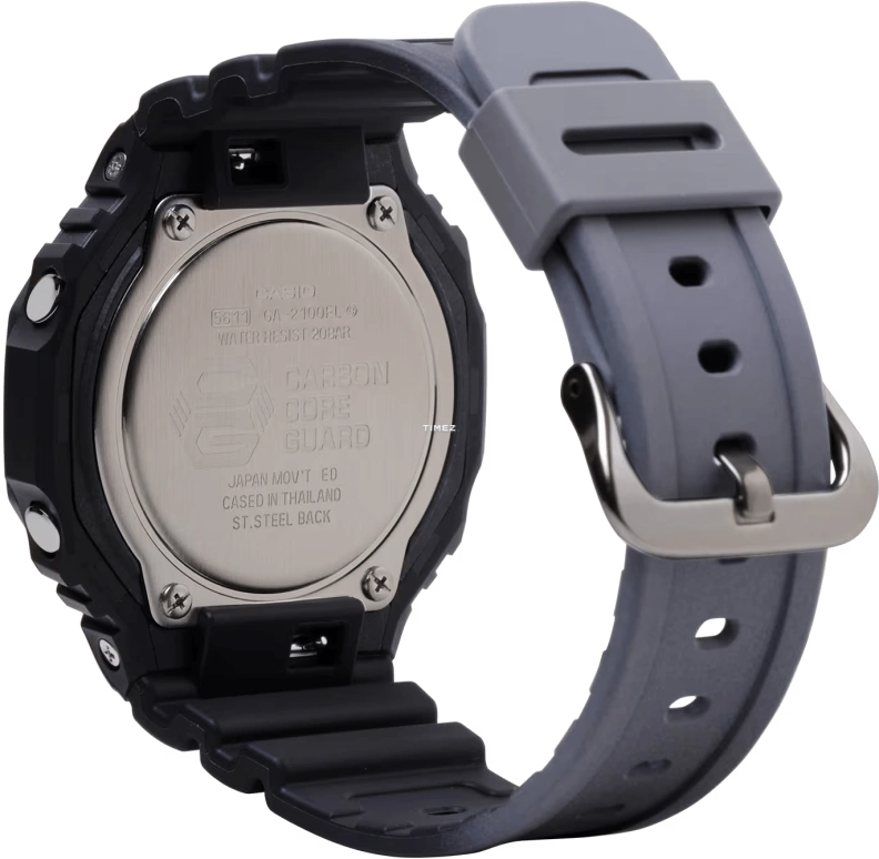 Casio,G-SHOCK 45.40mm,45.40mm,Carbon,Resin,Bio-sourced,Purple,Gradient,Dual,Quartz,Countdown,Chronograph,Month,Date,Hardlex,Octagon,GA2100FL,GA2100FL-1A