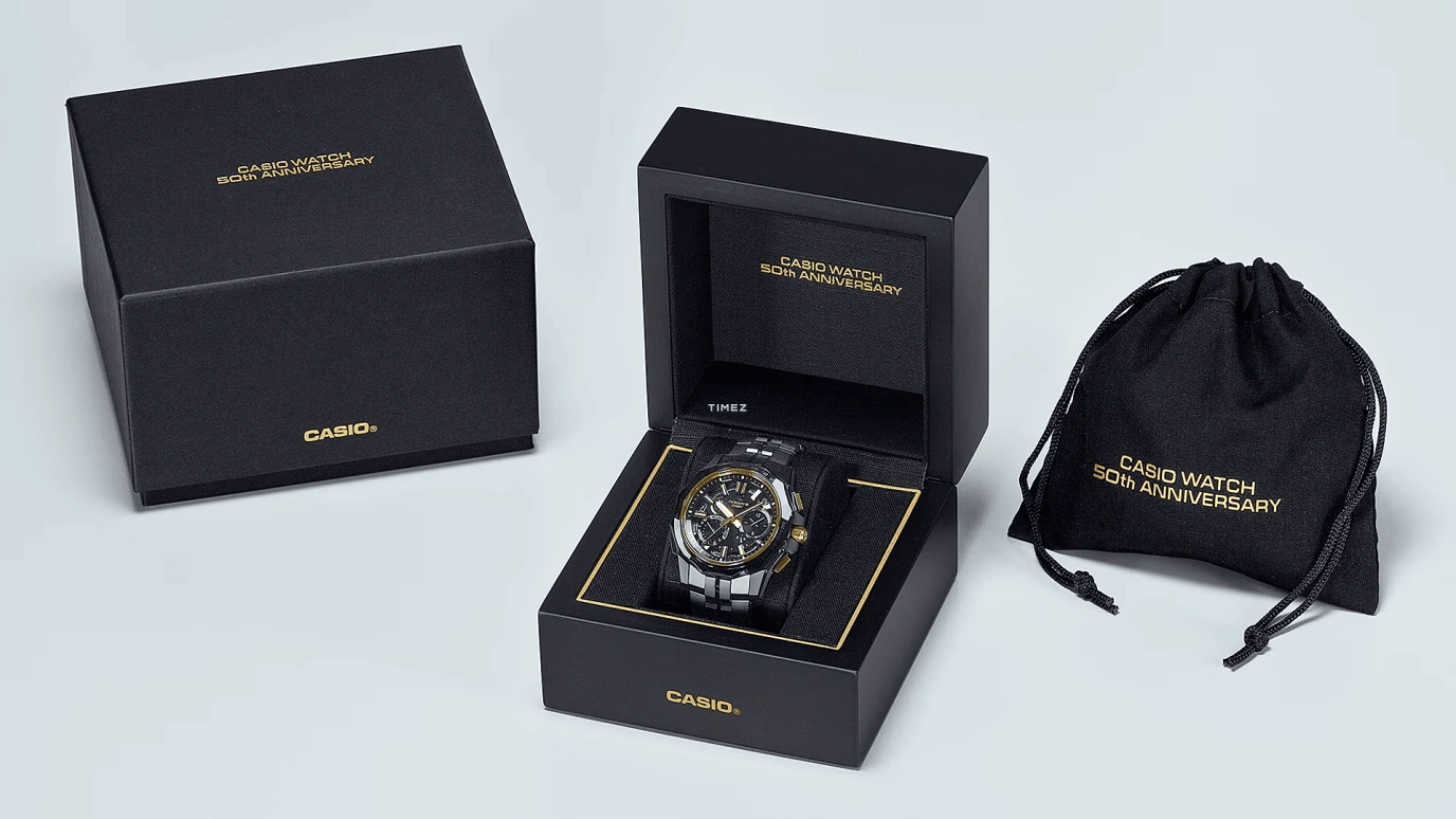 Casio,OCEANUS 47.50x42.80mm,47.50x42.80mm,Titanium,Black,Quartz,Chronograph,Date,Day,World Time,Sapphire,Crystal Glass,Round,OCWSG1000ZE1A