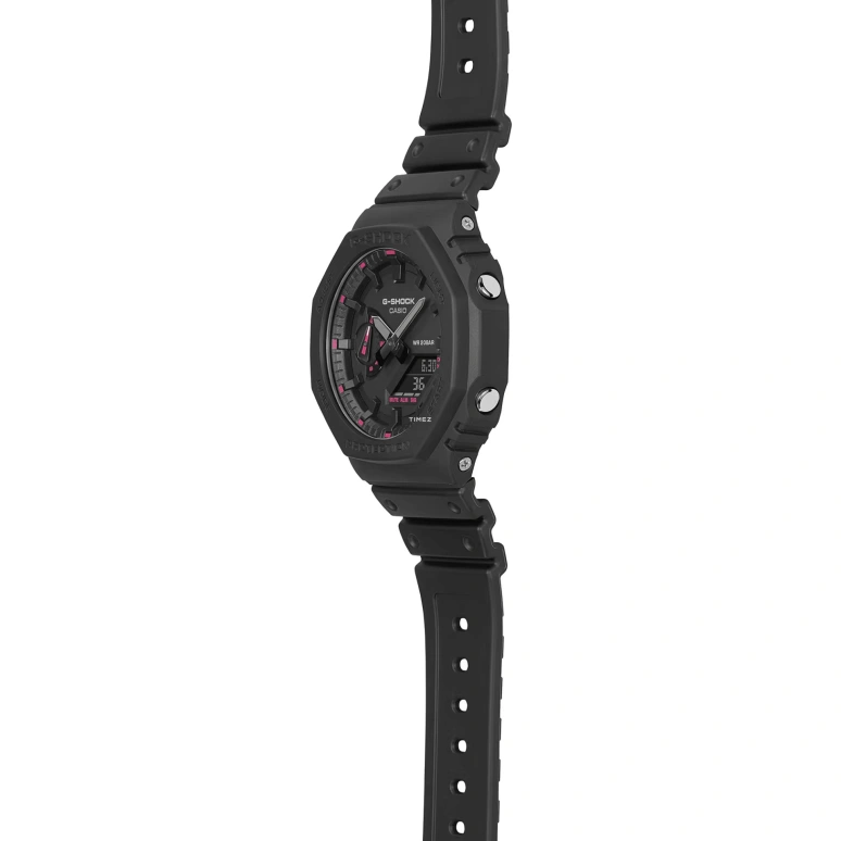 Casio,G-SHOCK 48.50x45.40mm,48.50x45.40mm,Resin,Carbon,Black,Quartz,Countdown,Chronograph,Month,Date,Hardlex,Round,GA2100P,GA2100P-1A