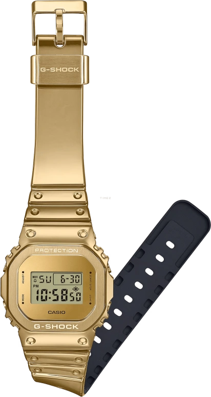 Casio,G-SHOCK 49.60x43.20mm,49.60x43.20mm,Resin,Gold,Quartz,Countdown,Chronograph,Month,Date,Hardlex,Square,GM5600YMG,GM5600YMG-9