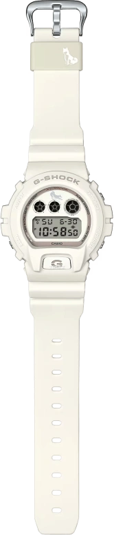 Casio,G-Shock 6900 50mm,50mm,Resin,White,Quartz,Countdown,Chronograph,Month,Date,Hardlex,Round,DW6900SHB,DW6900SHB-7