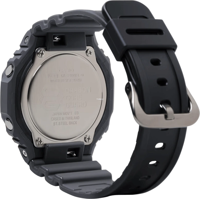 Casio,G-SHOCK 45.40mm,45.40mm,Carbon,Bio-sourced,Resin,Dual,Charcoal Red,Gradient,Quartz,Countdown,Chronograph,Month,Date,Hardlex,Octagon,GA2100FL,GA2100FL-8A