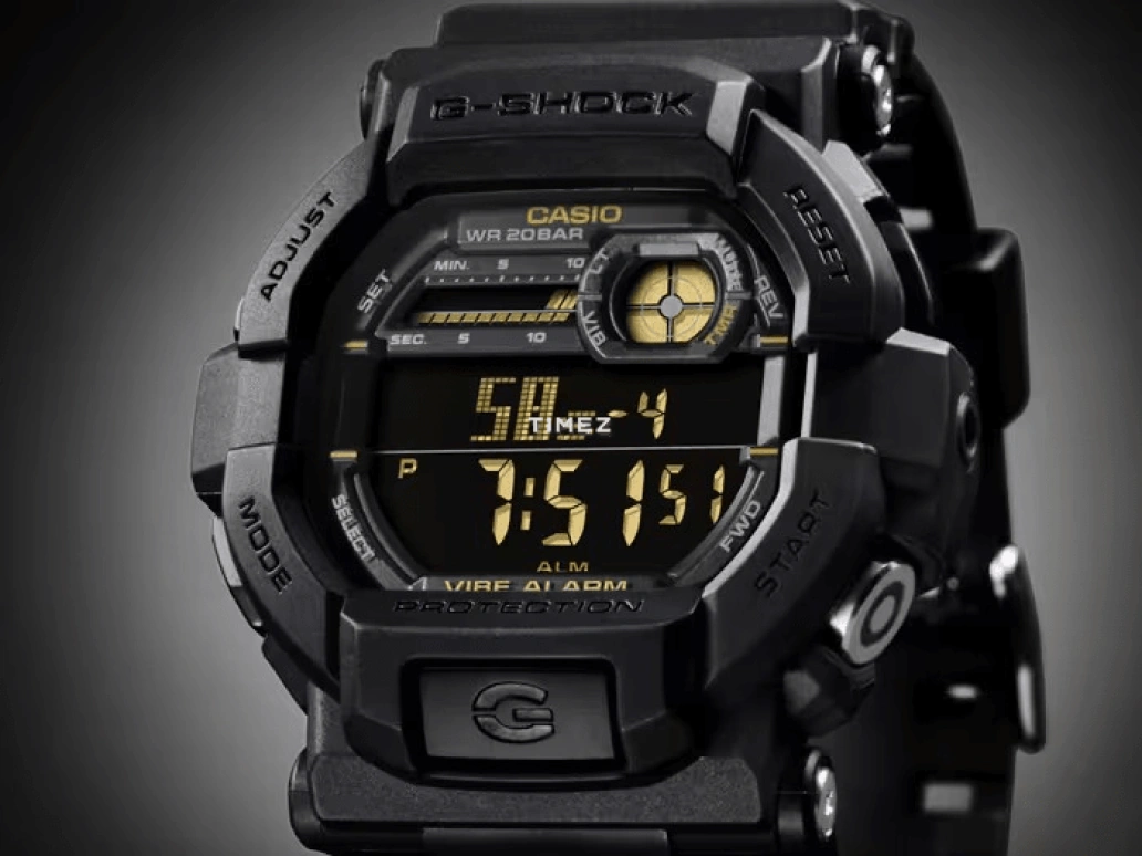 Casio,G-SHOCK 50.80mm,50.80mm,Resin,Grey,Quartz,Countdown,Chronograph,Month,Date,Hardlex,Round,GD350,GD350-1B