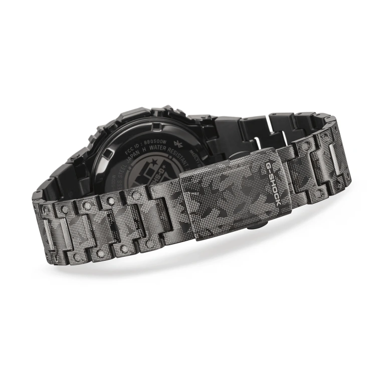 Casio,G-SHOCK 49.30x43.20mm,49.30x43.20mm,Stainless Steel,Grey,Quartz,Countdown,Chronograph,Perpetual Calendar,Month,Hardlex,Square,GMW,GMW-B5000EH-1