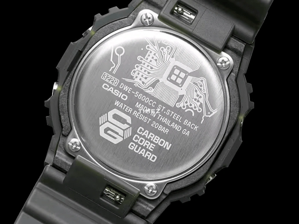 Casio,G-SHOCK 40x44mm,40x44mm,Resin,Green,Quartz,DWE,DWE-5600CC-3