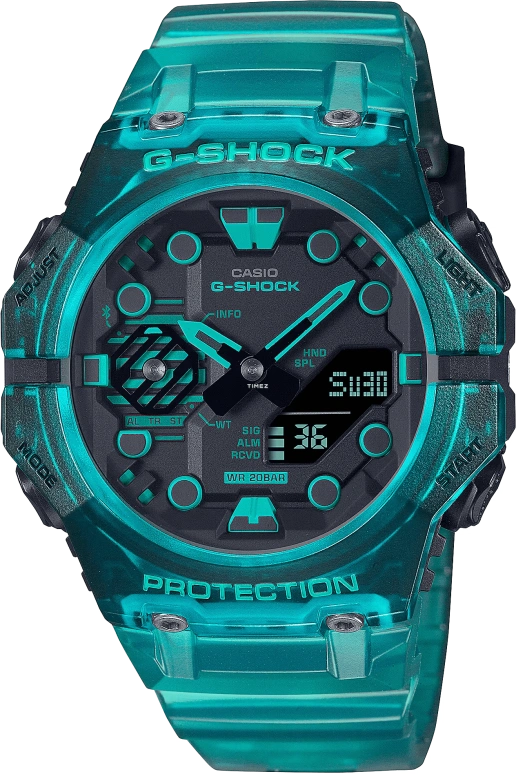 Casio,G-SHOCK 42.50x46mm,42.50x46mm,Resin,Carbon,Black,Quartz,Countdown,Chronograph,Date,Day,Hardlex,Round,GAB001G,GAB001G-2A