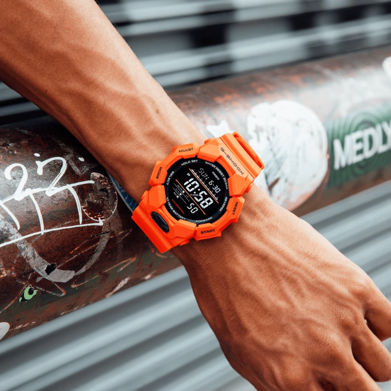 Casio,G-SHOCK 51.90mm,51.90mm,Bio-sourced,Carbon,Resin,Black,Quartz,Countdown,Chronograph,Month,Date,Hardlex,Round,GD010,GD010-4
