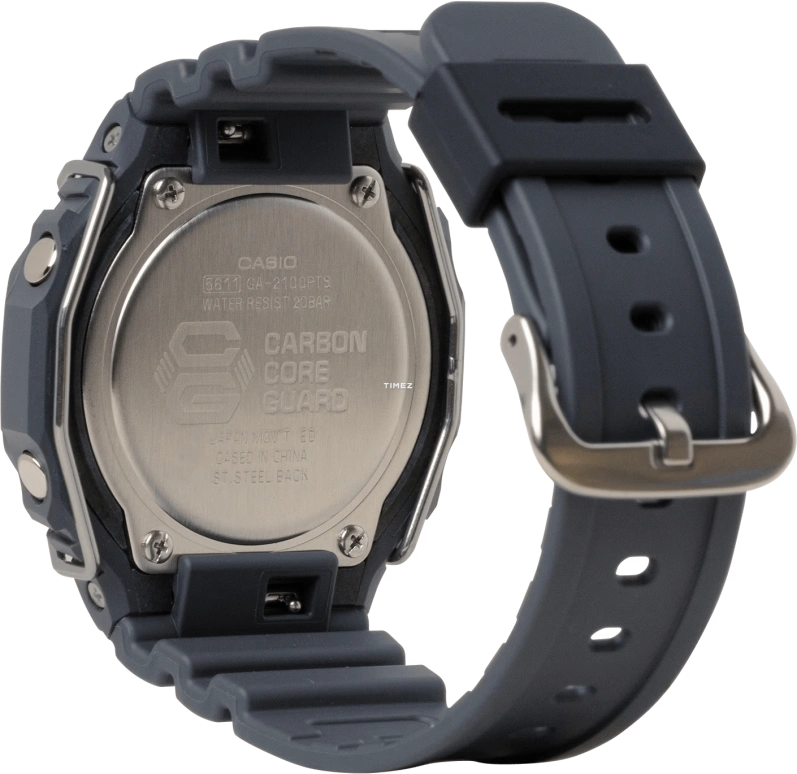 Casio,G-SHOCK 48.50x45.40mm,48.50x45.40mm,Carbon,Resin,Black,Quartz,Countdown,Chronograph,Month,Date,Hardlex,Octagon,GA2100PTS,GA2100PTS-8A