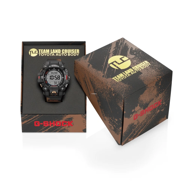 Casio,MASTER OF G - LAND 52.70mm,52.70mm,Bio-sourced,Resin,Black,Grey,Quartz,Countdown,Chronograph,Month,Date,Hardlex,Round,GW9500TLC,GW9500TLC-1