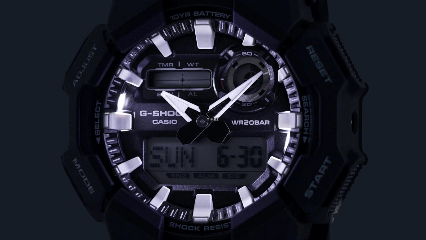 Casio,G-SHOCK 51.90mm,51.90mm,Bio-sourced,Carbon,Resin,Black,Quartz,Countdown,Chronograph,Month,Date,Hardlex,Round,GA010,GA010-1A