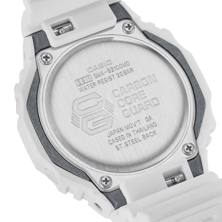 Casio,G-SHOCK 42.90mm,42.90mm,Carbon,Resin,Rose Gold,Quartz,Countdown,Chronograph,Month,Date,Hardlex,Octagon,GMAS2100MD7A