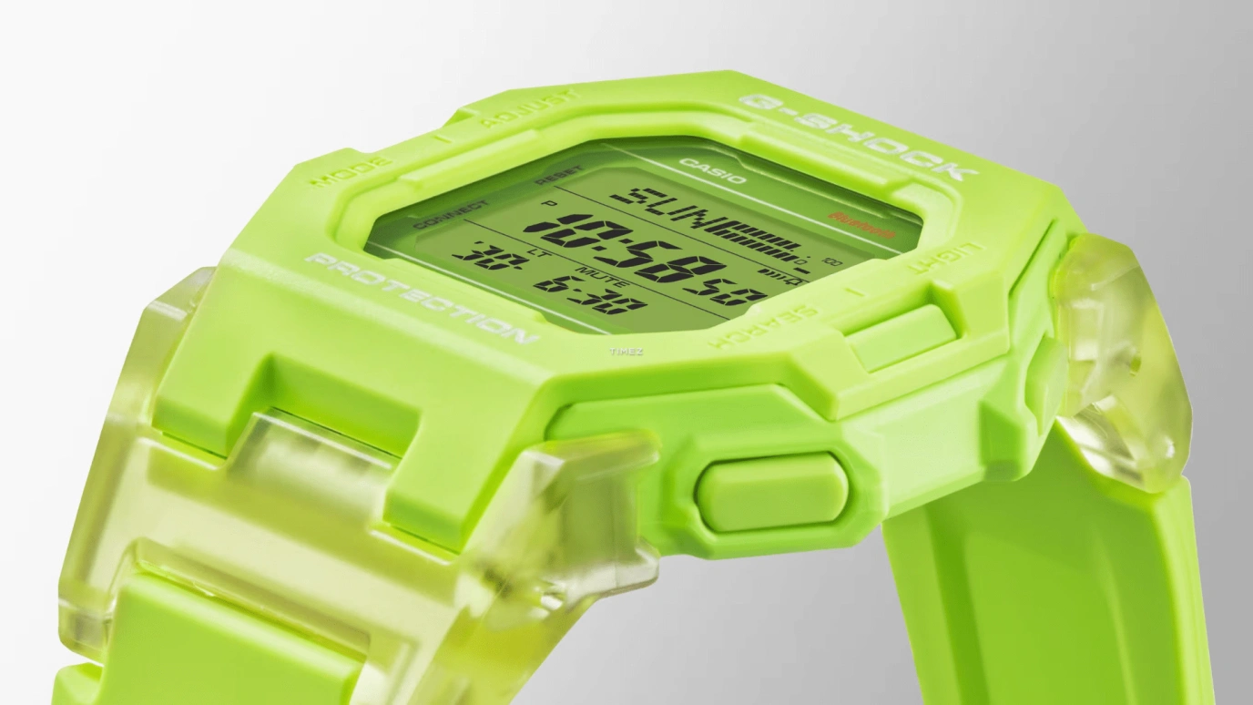 Casio,G-SHOCK 46.30x41.50mm,46.30x41.50mm,Resin,Green,Quartz,Countdown,Chronograph,Annual Calendar,Month,Hardlex,Square,GDB500S,GDB500S-3