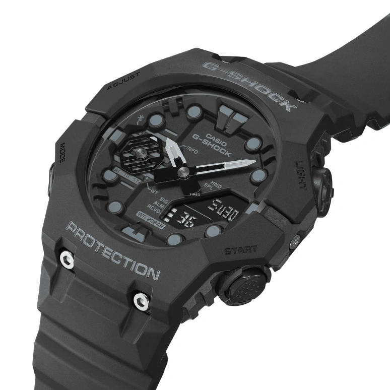 Casio,G-SHOCK 42.50x46mm,42.50x46mm,Resin,Carbon,Black,Quartz,Countdown,Chronograph,Month,Date,Hardlex,Round,GAB001,GAB001-1A