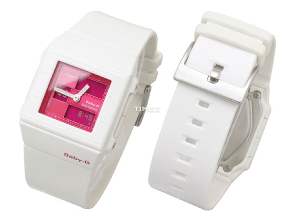 Casio,BABY-G 43mm,43mm,Plastic,Wine Red,Red,Quartz,White,BGA,BGA-200-7E3