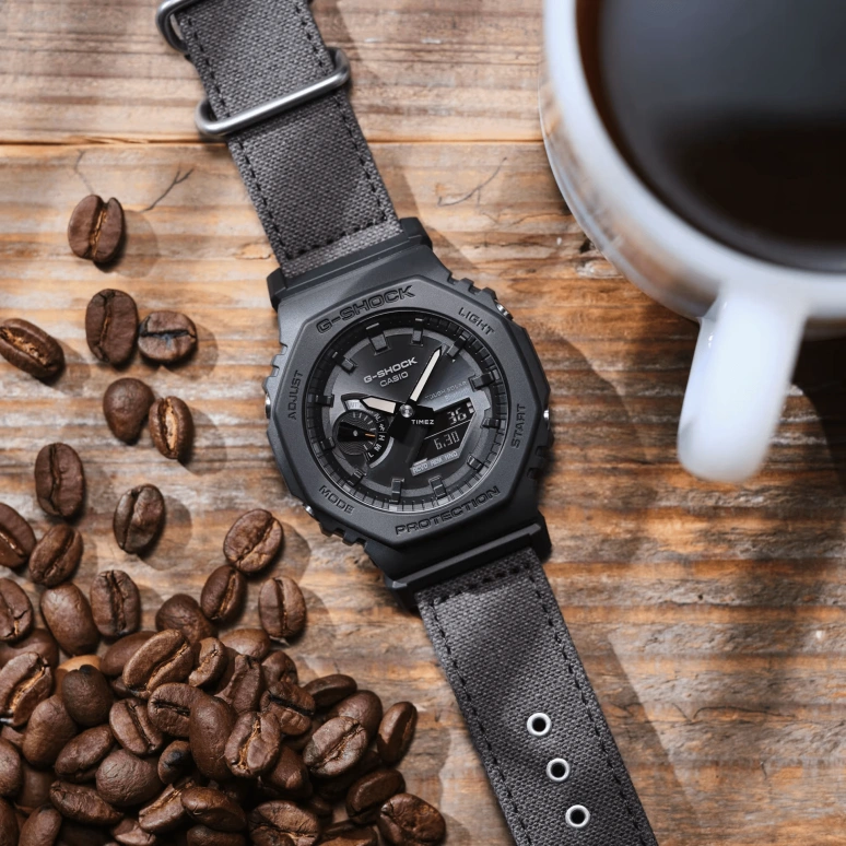 Casio,G-SHOCK 48.50x45.40mm,48.50x45.40mm,Bio-sourced,Resin,Carbon,Black,Quartz,Countdown,Chronograph,Month,Date,Hardlex,Round,GAB2100CT1A5