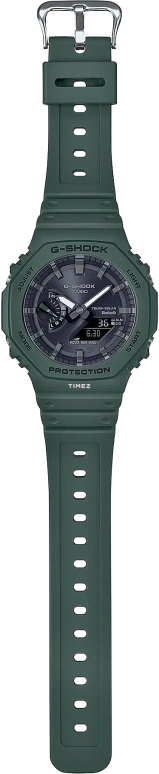 Casio,G-SHOCK 48.50x45.40mm,48.50x45.40mm,Resin,Carbon,Black,Quartz,Countdown,Chronograph,Month,Date,Hardlex,Round,GAB2100,GAB2100-3A
