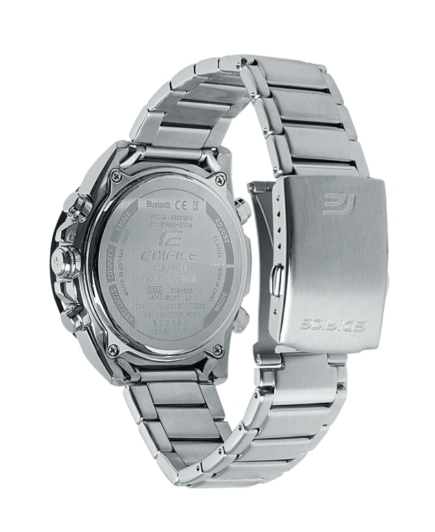 Casio,EDIFICE 51.80x48mm,51.80x48mm,Stainless Steel,Black,Quartz,Countdown,Chronograph,Month,Date,Hardlex,Round,ECB900DB,ECB900DB-1C