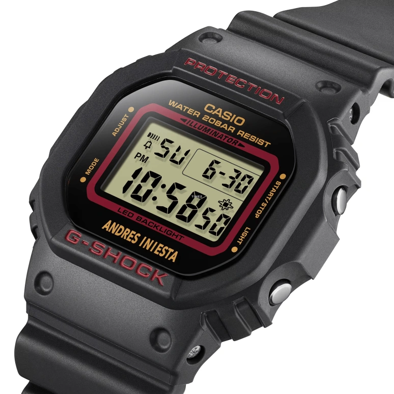 Casio,G-SHOCK 48.90x42.80mm,48.90x42.80mm,Bio-sourced,Resin,Black,Quartz,Countdown,Chronograph,Month,Date,Hardlex,Square,DW5600AI,DW5600AI-1