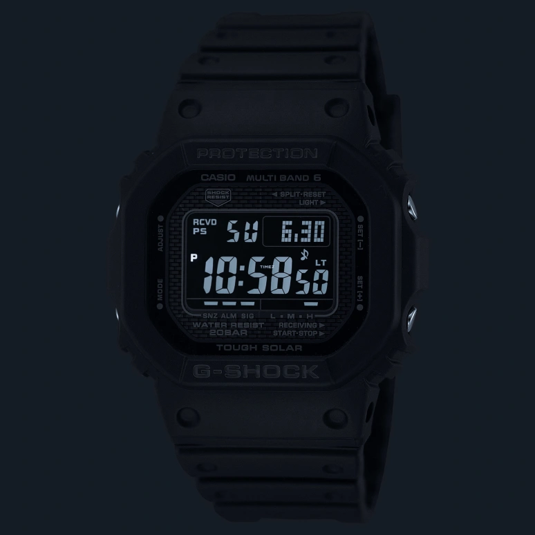 Casio,G-SHOCK 48.90x42.80mm,48.90x42.80mm,Stainless Steel,Black,Quartz,Countdown,Chronograph,Month,Date,Hardlex,Square,GW5000HS,GW5000HS-1