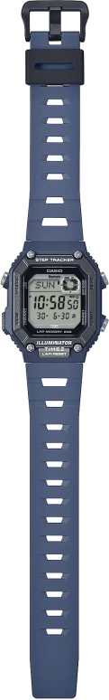 Casio,DIGITAL 46.20x41.30mm,46.20x41.30mm,Resin,Grey,Quartz,Countdown,Chronograph,Month,Date,Plexi,Glass,Square,WSB1000,WSB1000-2AV