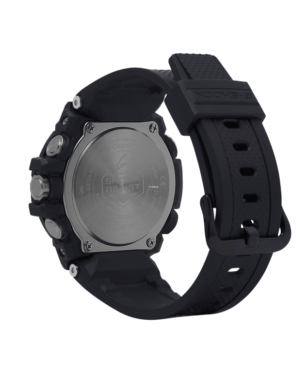 Casio,G-STEEL 53.80mm,53.80mm,Resin,Black,Quartz,Countdown,Chronograph,Day,Dule Time,Sapphire,Round,GSTB100B,GSTB100B-1A4