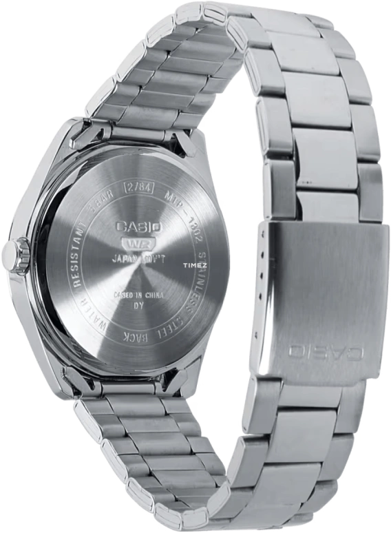 Casio,ANALOGUE 44.20x38.50mm,44.20x38.50mm,Stainless Steel,Blue,Quartz,Day,Hardlex,MTP1302D,MTP1302D-2AVT