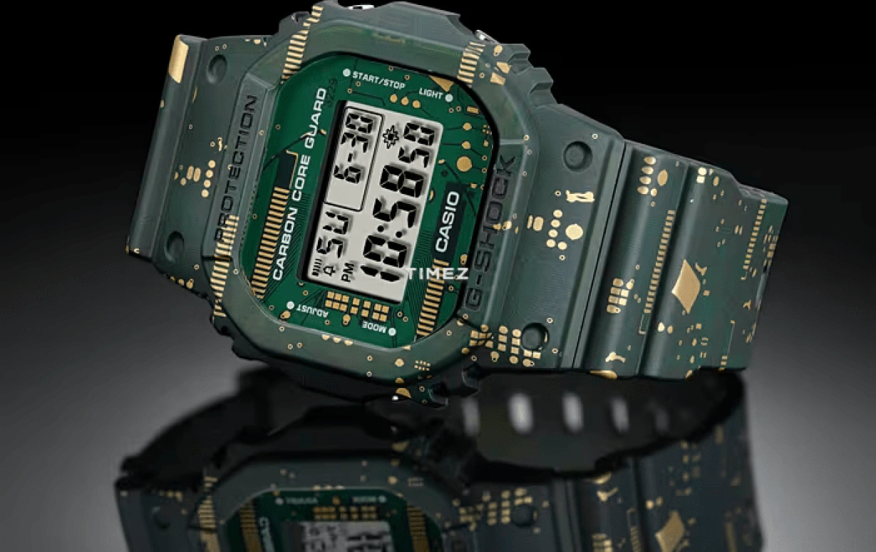 Casio,G-SHOCK 40x44mm,40x44mm,Resin,Green,Quartz,DWE,DWE-5600CC-3