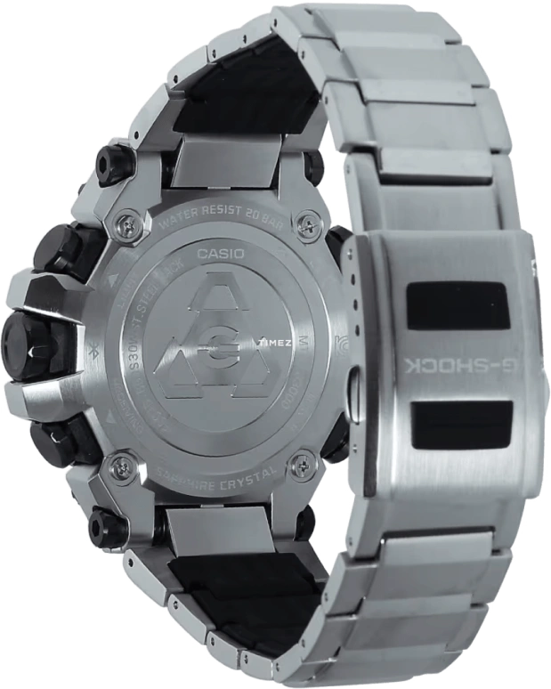 Casio,MTG 51.90x50.90mm,51.90x50.90mm,Stainless Steel,Black,Quartz,Countdown,Chronograph,Month,Date,Hardlex,Round,MTGB3000D,MTGB3000D-1A