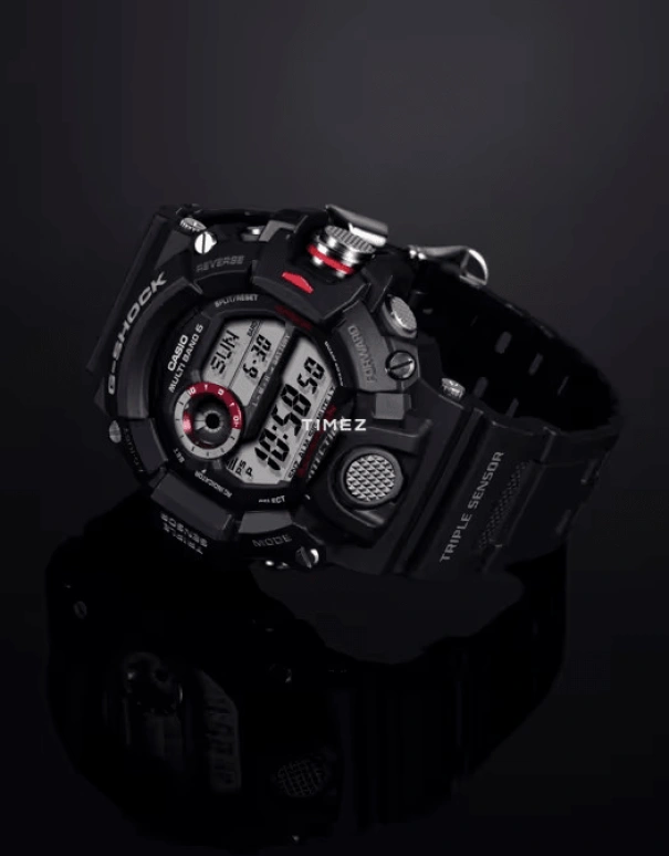 Casio,MASTER OF G - LAND 53.50mm,53.50mm,Resin,Black,Grey,Quartz,Countdown,Chronograph,Month,Date,Hardlex,Round,GW9400,GW9400-1