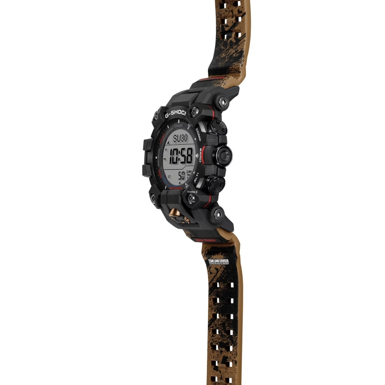 Casio,MASTER OF G - LAND 52.70mm,52.70mm,Bio-sourced,Resin,Black,Grey,Quartz,Countdown,Chronograph,Month,Date,Hardlex,Round,GW9500TLC,GW9500TLC-1