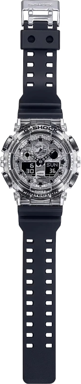 Casio,G-Shock GA-100 55x51.20mm,55x51.20mm,Resin,White,Quartz,Countdown,Chronograph,Month,Date,Hardlex,Round,GA100SKC,GA100SKC-1A