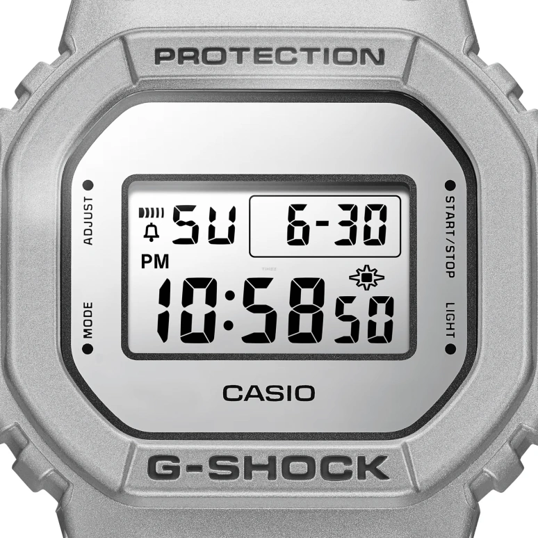 Casio,G-SHOCK 48.90x42.80mm,48.90x42.80mm,Resin,Grey,Quartz,Countdown,Chronograph,Month,Date,Hardlex,Square,DW5600FF,DW5600FF-8