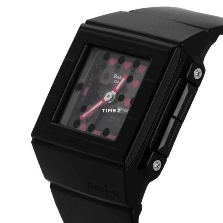 Casio,BABY-G 43.20mm,43.20mm,Stainless Steel,Black,Quartz,BGA,BGA-200DT-1E