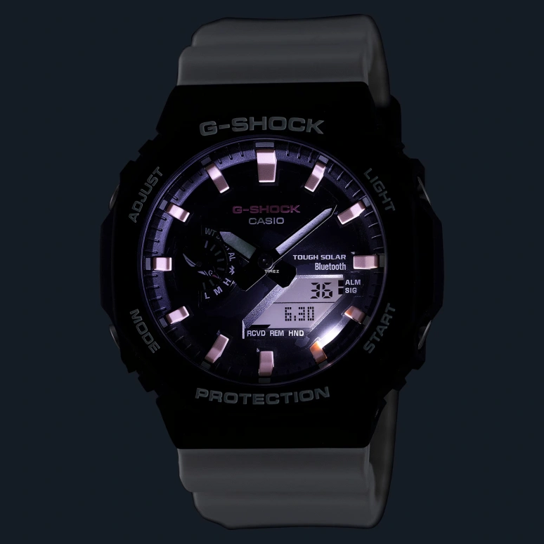 Casio,G-SHOCK 45.40mm,45.40mm,Carbon,Bio-sourced,Resin,Black,Quartz,Countdown,Chronograph,Month,Date,Hardlex,Octagon,GAB2100CD1A7