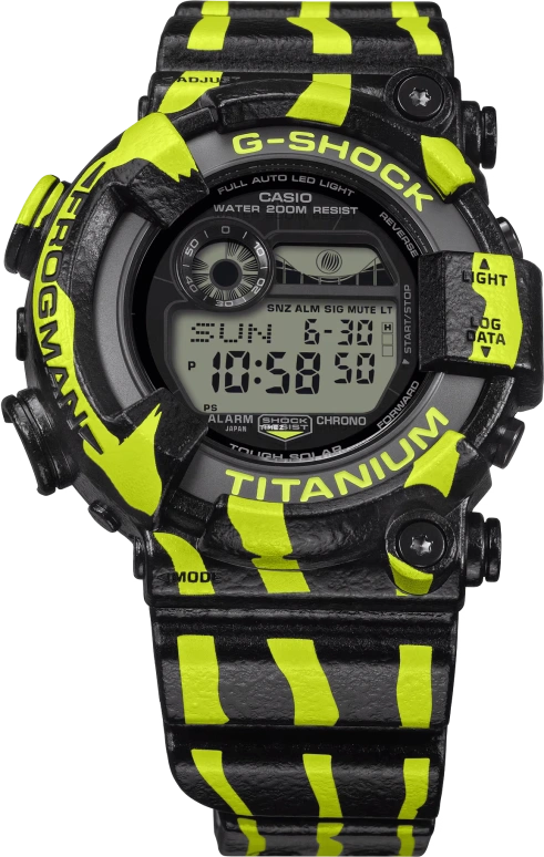 Casio,MASTER OF G - SEA 52x50.30mm,52x50.30mm,Titanium,Bio-sourced,Resin,Grey,Eco-Drive,Countdown,Chronograph,Month,Date,Hardlex,Round,GW8200TPF,GW8200TPF-1