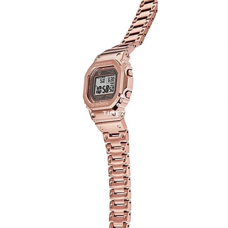 Casio,G-SHOCK 49.30x43.20mm,49.30x43.20mm,Stainless Steel,Grey,Quartz,Countdown,Chronograph,Perpetual Calendar,Month,Hardlex,Square,GMW,GMW-B5000GD-4
