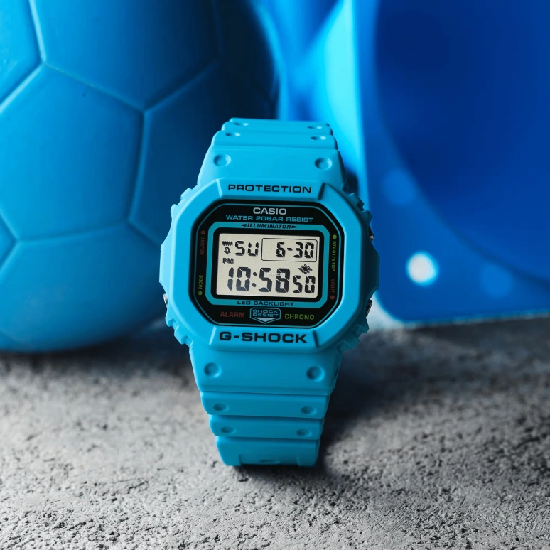 Casio,G-SHOCK 48.90x42.80mm,48.90x42.80mm,Resin,Black,Quartz,Countdown,Chronograph,Month,Date,Hardlex,Square,DW5600EP,DW5600EP-2