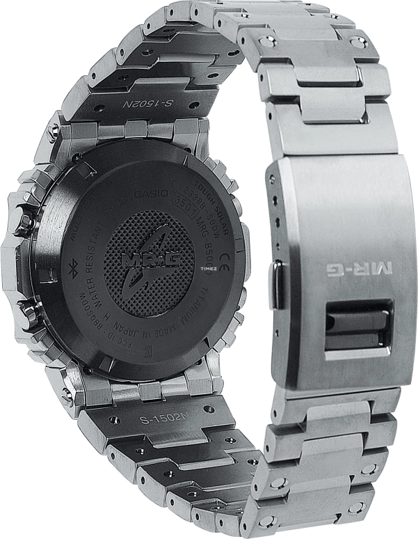 Casio,MR-G 49.40x43.20mm,49.40x43.20mm,Titanium,Grey,Quartz,Countdown,Chronograph,Month,Date,Sapphire,Crystal Glass,Square,MRGB5000D,MRGB5000D-1