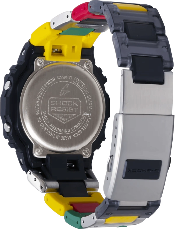 Casio,5600 48.90x43.80mm,48.90x43.80mm,Resin,Black,White,Quartz,Countdown,Chronograph,Month,Date,Hardlex,Square,DW5610MT,DW5610MT-1