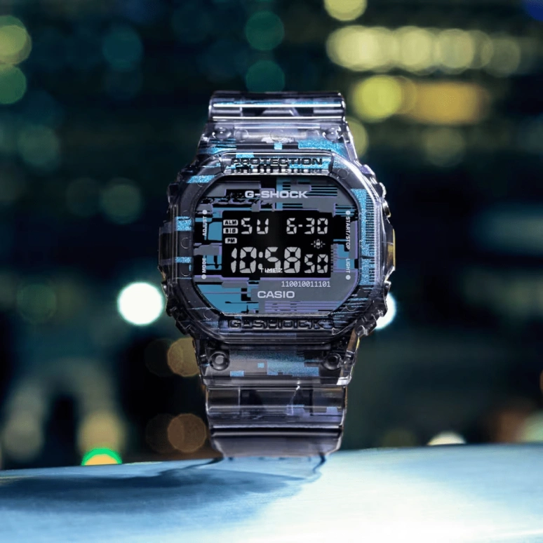 Casio,G-SHOCK 48.90x42.80mm,48.90x42.80mm,Resin,Multi-Color,Quartz,Countdown,Chronograph,Month,Date,Hardlex,Square,DW5600NN,DW5600NN-1