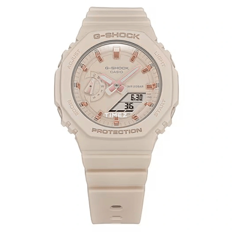 Casio,G-SHOCK 42.90mm,42.90mm,Carbon,Resin,Pink,Quartz,Countdown,Chronograph,Month,Date,Hardlex,Octagon,GMAS2100,GMAS2100-4A