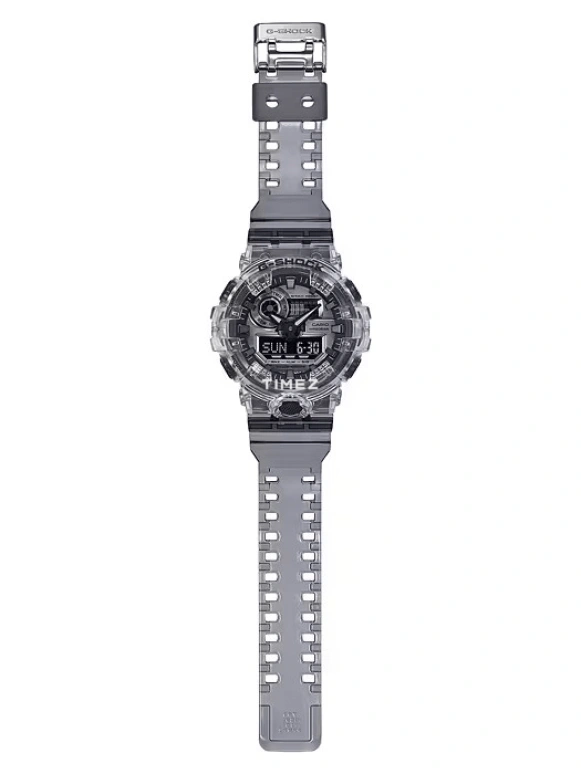 Casio,G-SHOCK 53.40mm,53.40mm,Resin,Grey,Quartz,Countdown,Chronograph,Month,Date,Hardlex,Round,GA700SK,GA700SK-1A