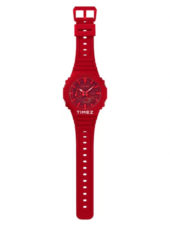 Casio,G-SHOCK 45.40mm,45.40mm,Resin,Carbon,Red,Quartz,Countdown,Chronograph,Month,Date,Hardlex,Octagon,GA2100,GA2100-4A