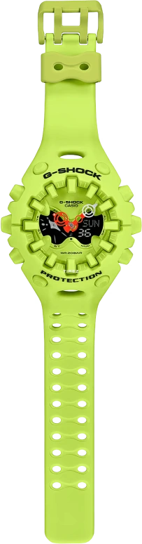 Casio,G-SHOCK 49.10x58.20mm,49.10x58.20mm,Resin,Green,Black,Quartz,Countdown,Chronograph,Month,Date,Hardlex,Round,GAV01,GAV01-9A