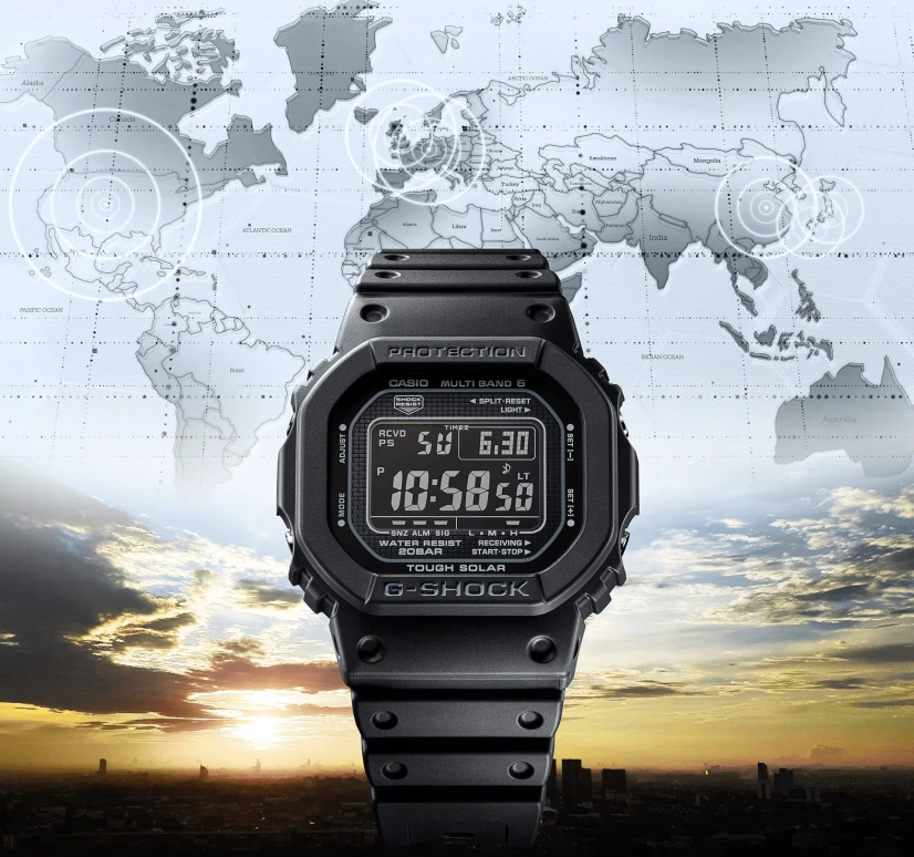 Casio,G-SHOCK 48.90x42.80mm,48.90x42.80mm,Stainless Steel,Black,Quartz,Countdown,Chronograph,Month,Date,Hardlex,Square,GW5000HS,GW5000HS-1