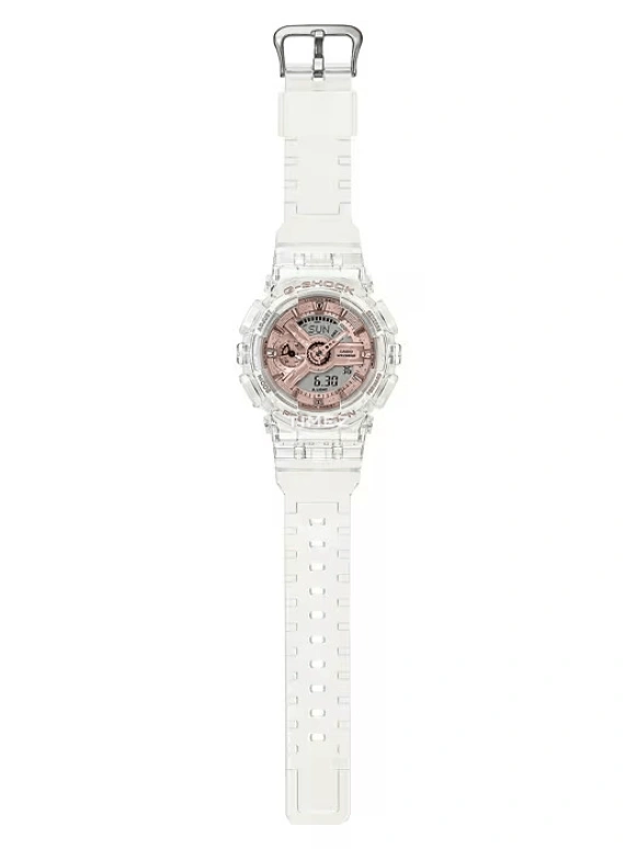 Casio,G-SHOCK 49x45.90mm,49x45.90mm,Resin,Pink Red,Grey,Quartz,Countdown,Chronograph,Month,Date,Hardlex,Round,GMAS110SR,GMAS110SR-7A